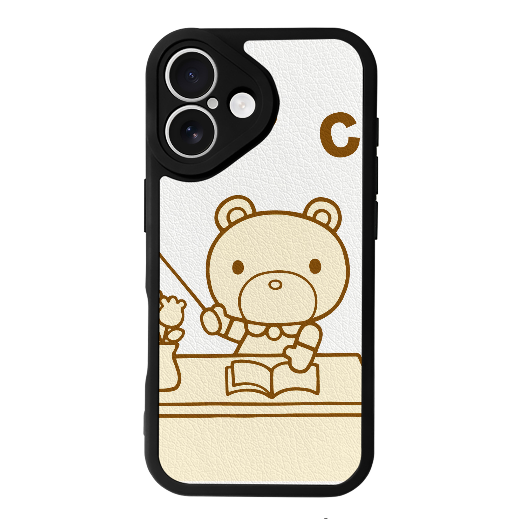 （画像用） Hello Kitty ハローキティ 【iPhone 16シリーズ対応】シリコンスマホケース（レザー調） 材質：シリコン